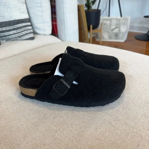 Cushionaire Hana Cork Footbed Clog Wools, Black, Sz 8.5, NWB - Picture 4 of 10